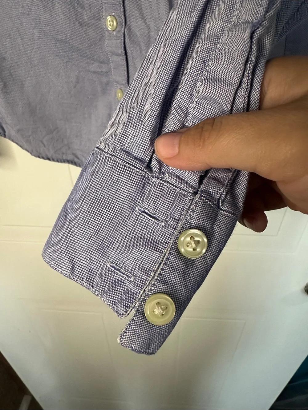 GUC Banana Republic Women’s Petite XS Light Blue Button-Down Casual Shirt - Picture 7 of 9
